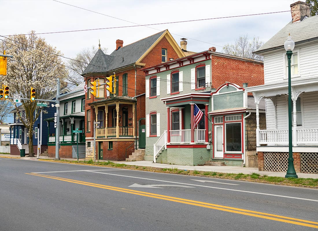Martinsburg, WV - Street in the Historic Town of Martinsburg, West Virginia